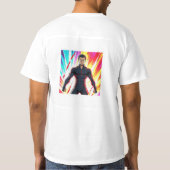Powerful Anime Hero Transformation – Dynamic Energ T-Shirt (Rückseite)