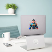 "Powerful Character Maker" Aufkleber (Laptop auf Schreibtisch)