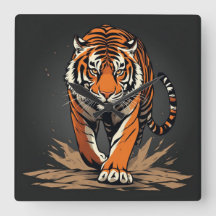 Powerful Charging Tiger