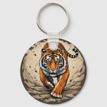 Powerful Charging Tiger