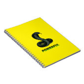 Powerful Cobra Spiral Notebook – Strength & Focus Notizblock (Rechte Seite)