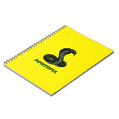 Powerful Cobra Spiral Notebook – Strength & Focus Notizblock (Linke Seite)