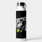 Powerful Crunch Time Cat Soccer Water Bottle Trinkflasche (Vorne)