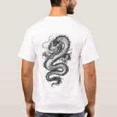 Powerful Eastern Dragon Illustration Tee (Rückseite)