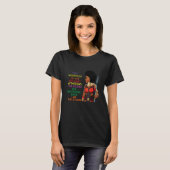 Powerful Graphic Black Warrior Tribe Women King Me T-Shirt (Vorne ganz)