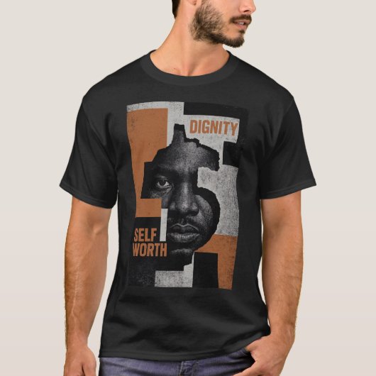 Powerful Human Rights & Self-Worth Abstract T-Shirt (Vorderseite)
