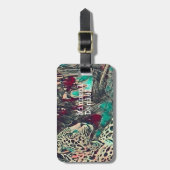 Powerful Jaguar Monogram Gepäckanhänger (Vorderseite vertikal)