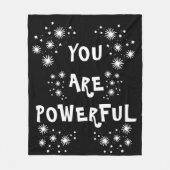 "POWERFUL"-Krustendecke Fleecedecke (Vorderseite)