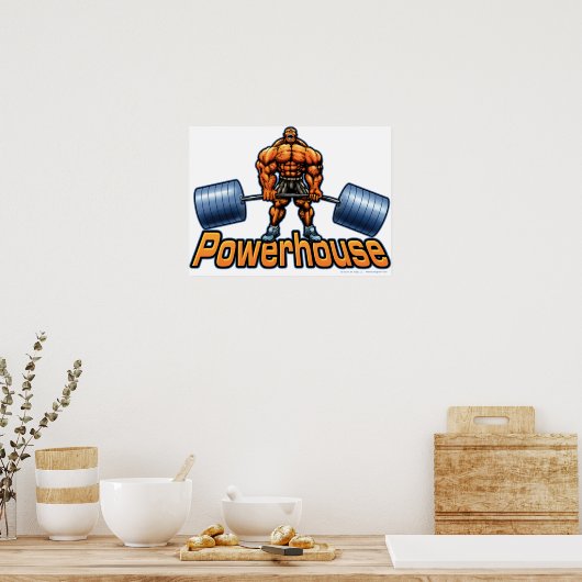 Powerhouse Deadlift Poster (Küche)