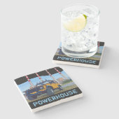 POWERHOUSE Stone Coaster Steinuntersetzer (Seitenansicht)