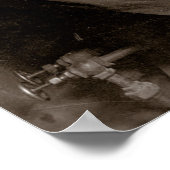 Powerhouse Worker, 1920. Vintages Foto Poster (Ecke)