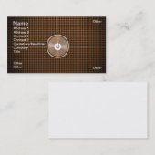 Powerknopf Visitenkarte (Vorne/Hinten)