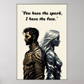 Powerless Book Quote Poster (Vorne)