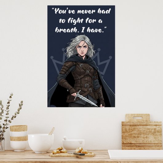 Powerless Book Quote Poster (Küche)