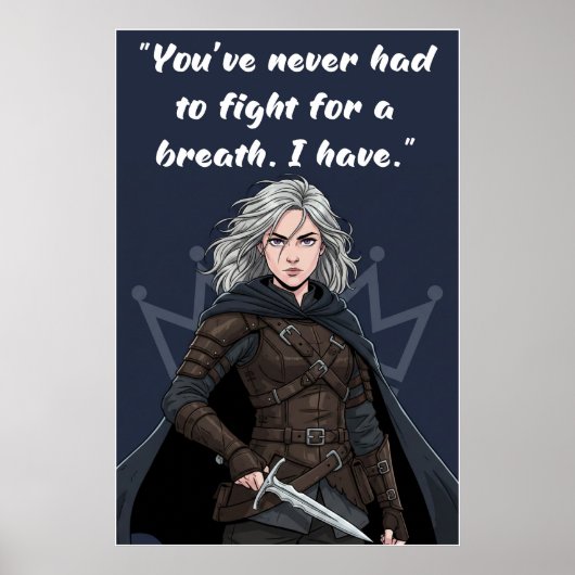 Powerless Book Quote Poster (Vorne)