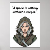 Powerless Book Quote Poster (Vorne)