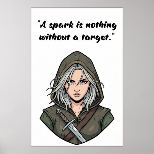 Powerless Book Quote Poster (Vorne)