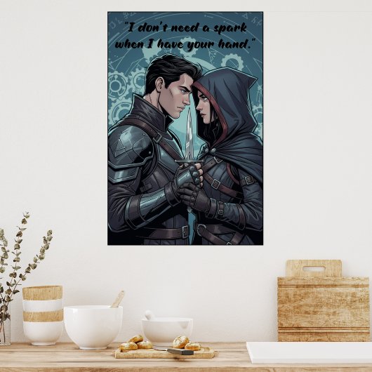 Powerless Book Quote Poster (Küche)