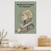 Powerless Book Quote Poster (Küche)