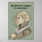 Powerless Book Quote Poster (Vorne)