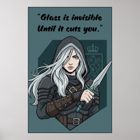 Powerless Book Quote Poster (Vorne)