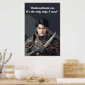 Powerless Book Quote Poster (Küche)