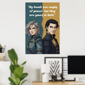 Powerless Book Quote Poster (Heimbüro)