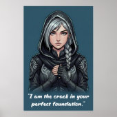 Powerless Book Quote Poster (Vorne)