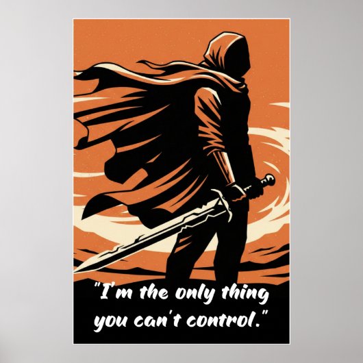 Powerless Book Quote Poster – You Can’t Control Me (Vorne)