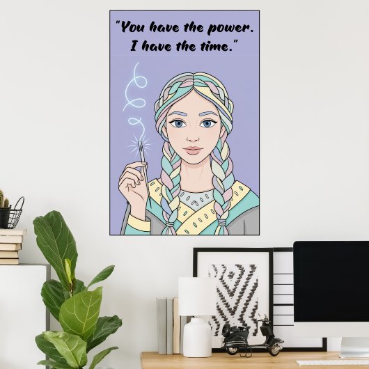 Powerless Quote Poster (Heimbüro)