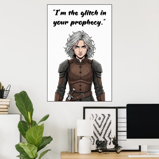 Powerless Quote Poster (Heimbüro)