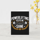Powerlift Behalte mich Sane Pun Gym Powerlifter Karte (Gelbe Blume)