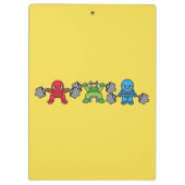 Powerlift Kawaii - Squat, Bench Press, Deadlift Klemmbrett (Rückseite)