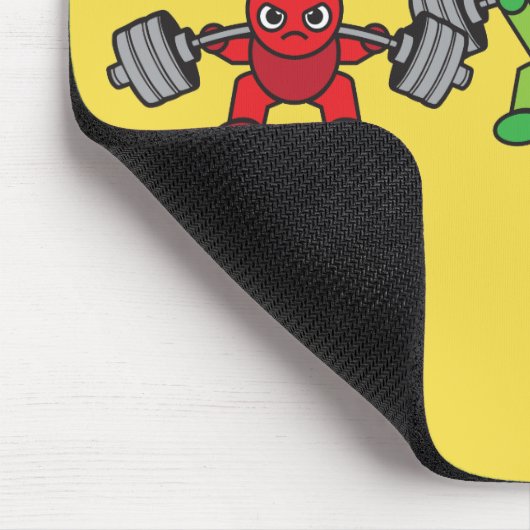 Powerlift Kawaii - Squat, Bench Press, Deadlift Mousepad (Ecke)