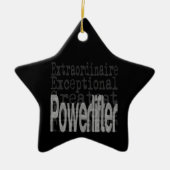Powerlifter Extraordinator Keramik Ornament (Vorne)