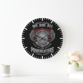 Powerlifting - STEP UP - Barbell Plate - Gym Große Wanduhr (Zuhause)
