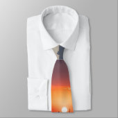 Powerline Sunset Landscape Neck Tie Krawatte (Gebunden)