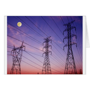 Powerlinie Dreiergruppe