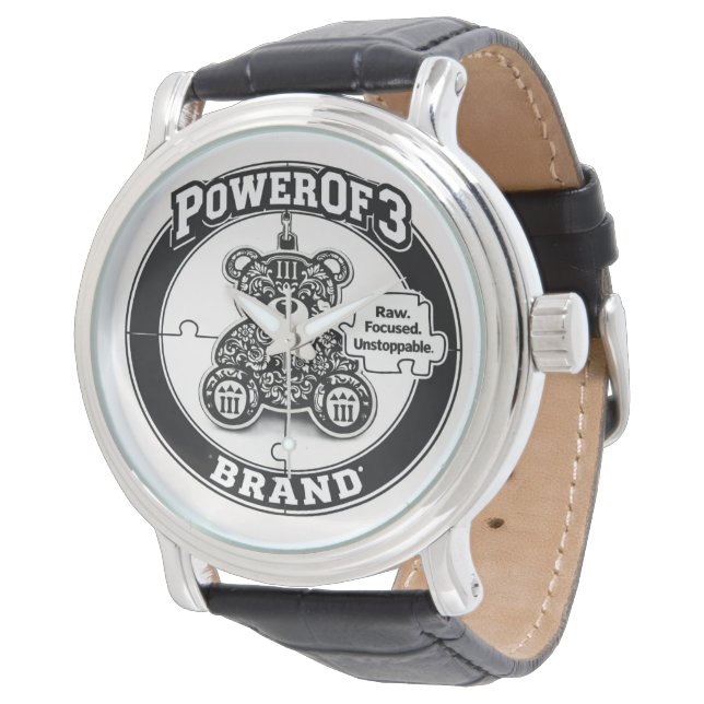 PowerOf3 Executive Crown Skeleton Uhr (Schrägansicht)
