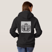 PowerOf3Brand Black & White Puzzle Hoodie (Schwarz voll)
