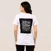 PowerOf3Brand Black & White Statement Tee (Rückseite voll)