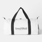 PowerOf3Brand “Peace Over Popularity” Small Duffle Bag (Vorderseite)