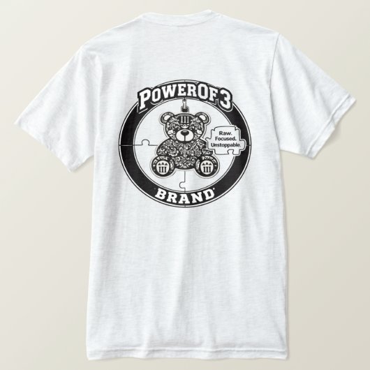 PowerOf3Brand Signature Crest Tee (Design Rückseite)