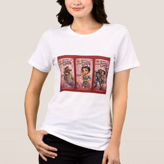 PowerOf3Brand Triple Vision Red Panel Grafik T-Shi Tri-Blend Shirt
