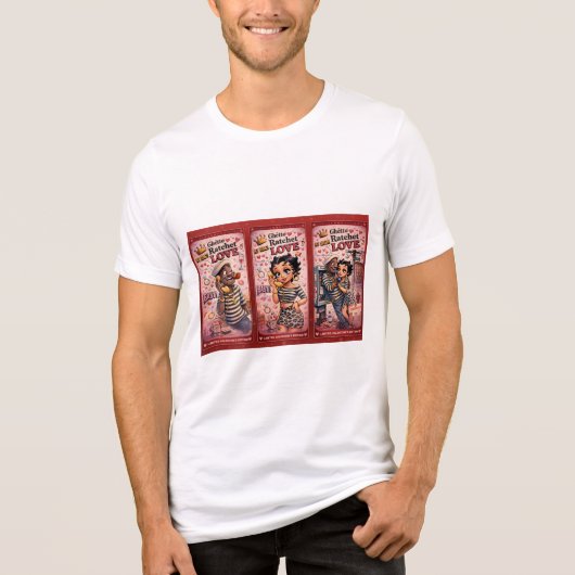 PowerOf3Brand Triple Vision Red Panel Graphic Tee (Vorderseite)