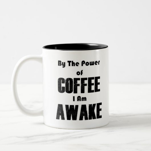 PowerofCOFFEE Zweifarbige Tasse (Links)