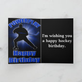 Powerplay Hockey Geburtstagskarte Karte (Innenseite)