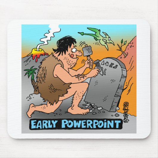 PowerPoint-Cartoon-Geschenkartikel Mousepad (Vorne)