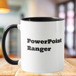 PowerPoint Ranger, Coworker Funny Zitat Tasse