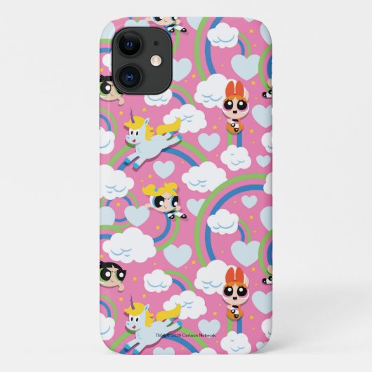 Powerpuff Girls & Donny Rainbow Pattern Case-Mate iPhone Hülle (Rückseite)